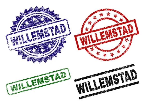 Grunge texturierte Willemstad Stempel — Stockvektor