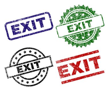 Dokulu çıkış mührü pullar zarar