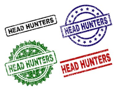 Grunge Head Hunters mühür pullar dokulu