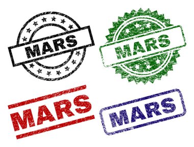 Çizik dokulu Mars damga mühürler
