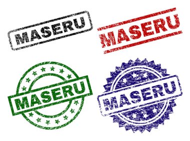 Grunge Maseru damga mühürler dokulu