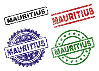 Grunge Mauritius damga mühürler dokulu