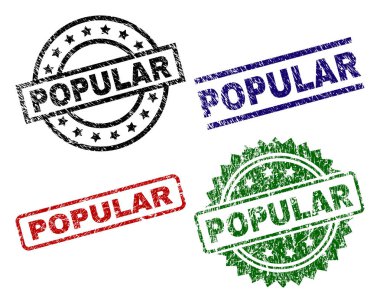 Dokulu popüler mühür pullar zarar