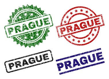 Dokulu Prag mühür pullar çizik