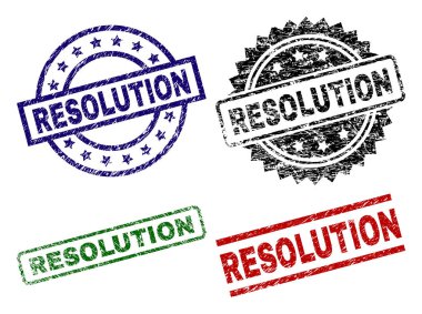 Dokulu çözünürlük damga mühürler çizik