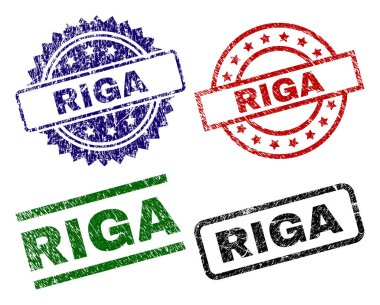 Dokulu Riga mühür pullar çizik