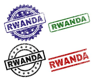 Dokulu Ruanda damga mühürler zarar