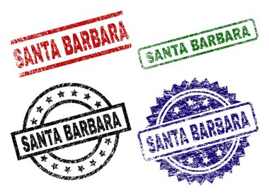 Dokulu Santa Barbara mühür pullar zarar