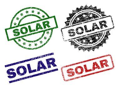 Dokulu güneş damga mühürler çizik