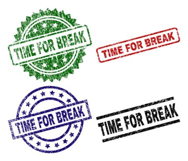 Dokulu zaman Break mühür pullar için çizik