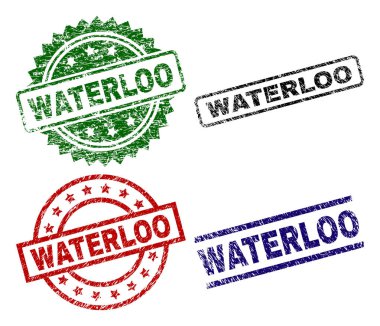 Dokulu Waterloo mühür pullar çizik