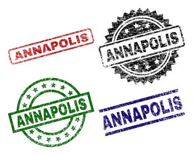 Dokulu Annapolis mühür pullar çizik