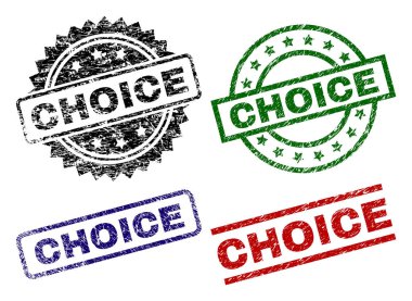 Grunge seçim damga mühürler dokulu