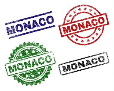 Dokulu Monaco damga mühürler zarar