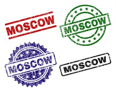 Grunge Moskova damga mühürler dokulu