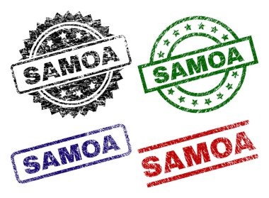Dokulu Samoa damga mühürler zarar