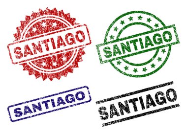 Dokulu Santiago mühür pullar zarar