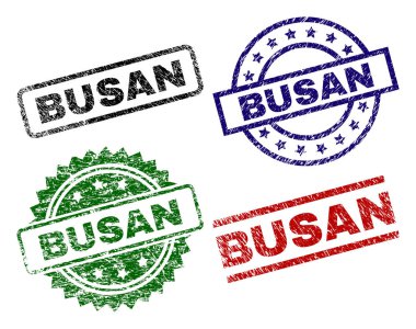 Dokulu Busan damga mühürler çizik