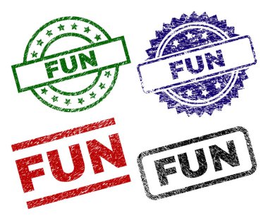 Dokulu eğlenceli damga mühürler çizik