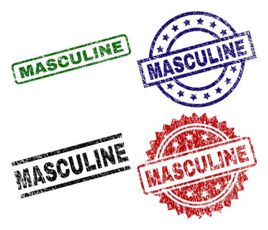 Dokulu erkeksi damga mühürler çizik