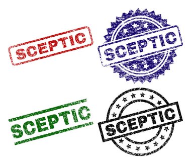 Dokulu şüpheci damga mühürler zarar