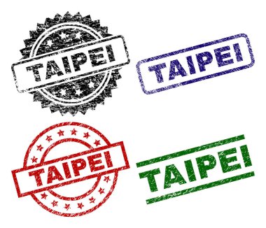 Grunge Taipei damga mühürler dokulu