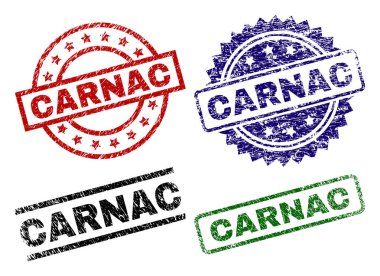 Grunge Carnac mühür pullar dokulu