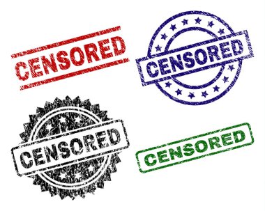 Dokulu sansürlü mühür pullar zarar