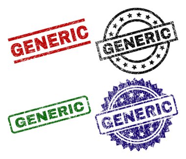 Grunge genel mühür pullar dokulu