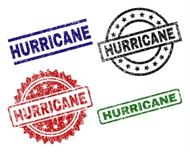 Dokulu kasırga mühür pullar çizik