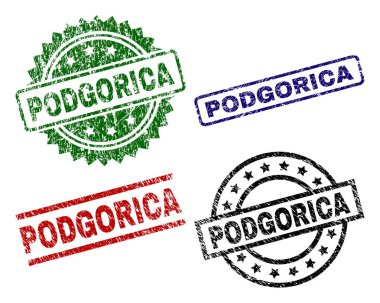 Grunge Podgorica damga mühürler dokulu