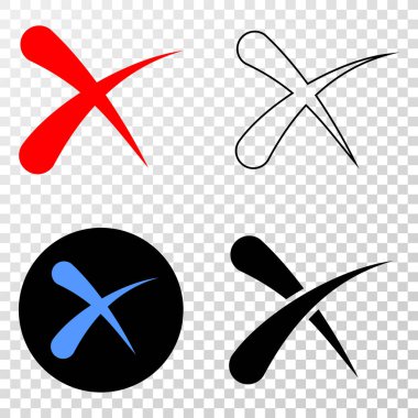 Vektör Eps simge kontur sürümü ile silmek