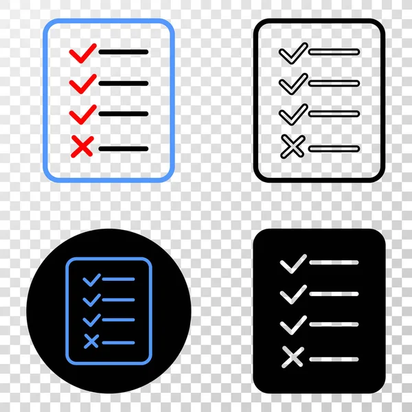 Seitenvektor eps-Symbol mit Konturversion — Stockvektor