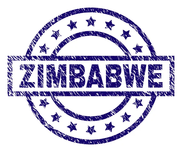 Грандж текстурований ZIMBABWE штамп ущільнення — стоковий вектор