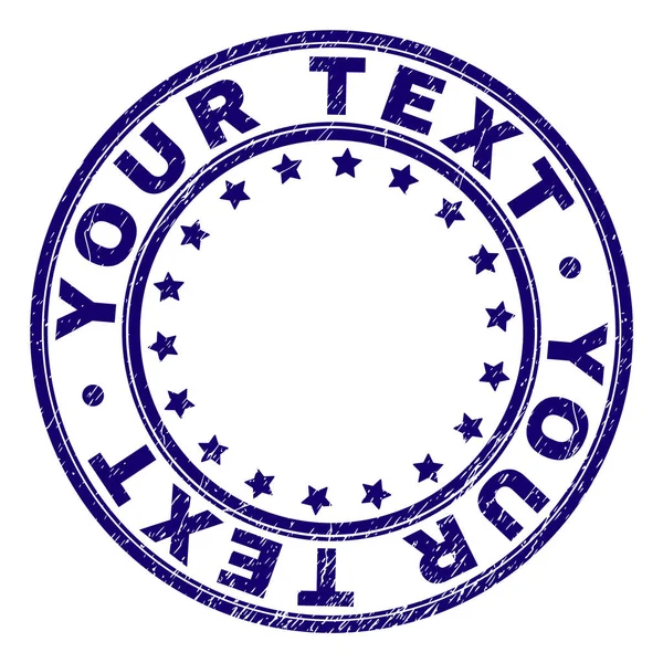 Çizik metninizi damga mühür yuvarlak dokulu