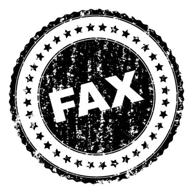 Dokulu Faks damga mühür çizik