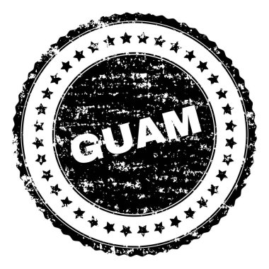 Dokulu Guam damga mühür çizik