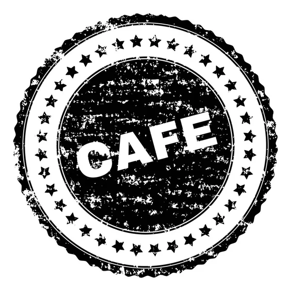 Grunge texturerat Cafe stämpelplatta — Stock vektor