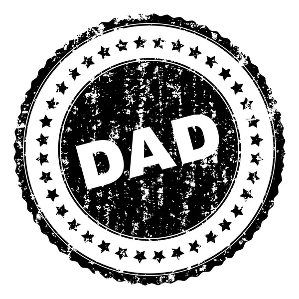 Selo de carimbo DAD texturizado riscado — Vetor de Stock