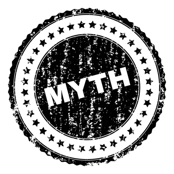 Segel Stamp MYTH Tergores - Stok Vektor