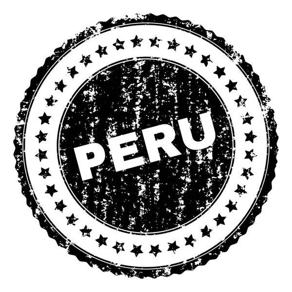 Sello de sello PERU texturizado Grunge — Vector de stock