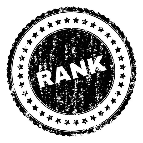 Грандж текстурований RANK Штамп Seal — стоковий вектор