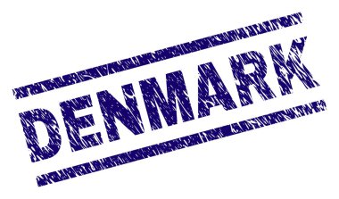 Grunge Danimarka damga mühür dokulu