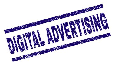 Dokulu dijital reklam damga mühür çizik