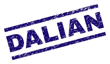 Dokulu Dalian damga mühür çizik