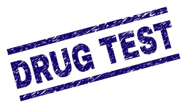 Dokulu uyuşturucu testi damga mühür çizik