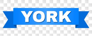 Mavi kurdele York başlık ile