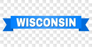 Wisconsin başlık ile mavi şerit
