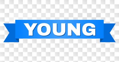 Genç başlık ile mavi bant