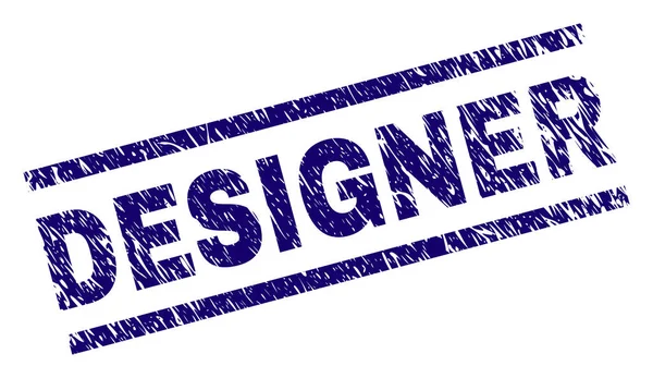 Grunge Texturé DESIGNER Stamp Seal — Image vectorielle